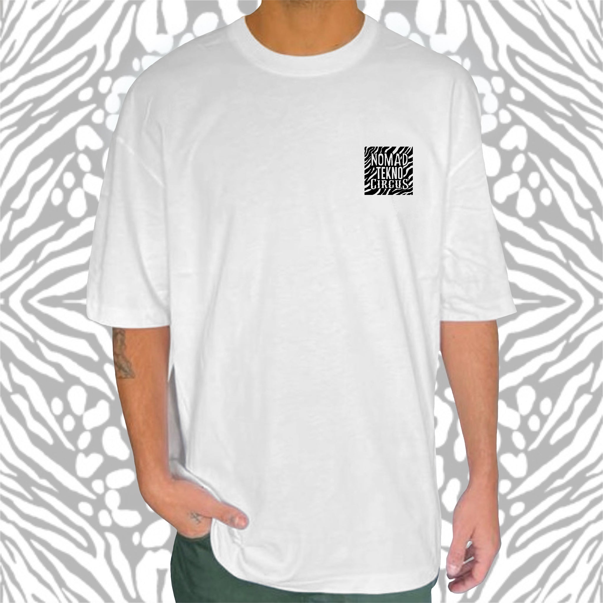 Tee-shirt Zebra Blanc