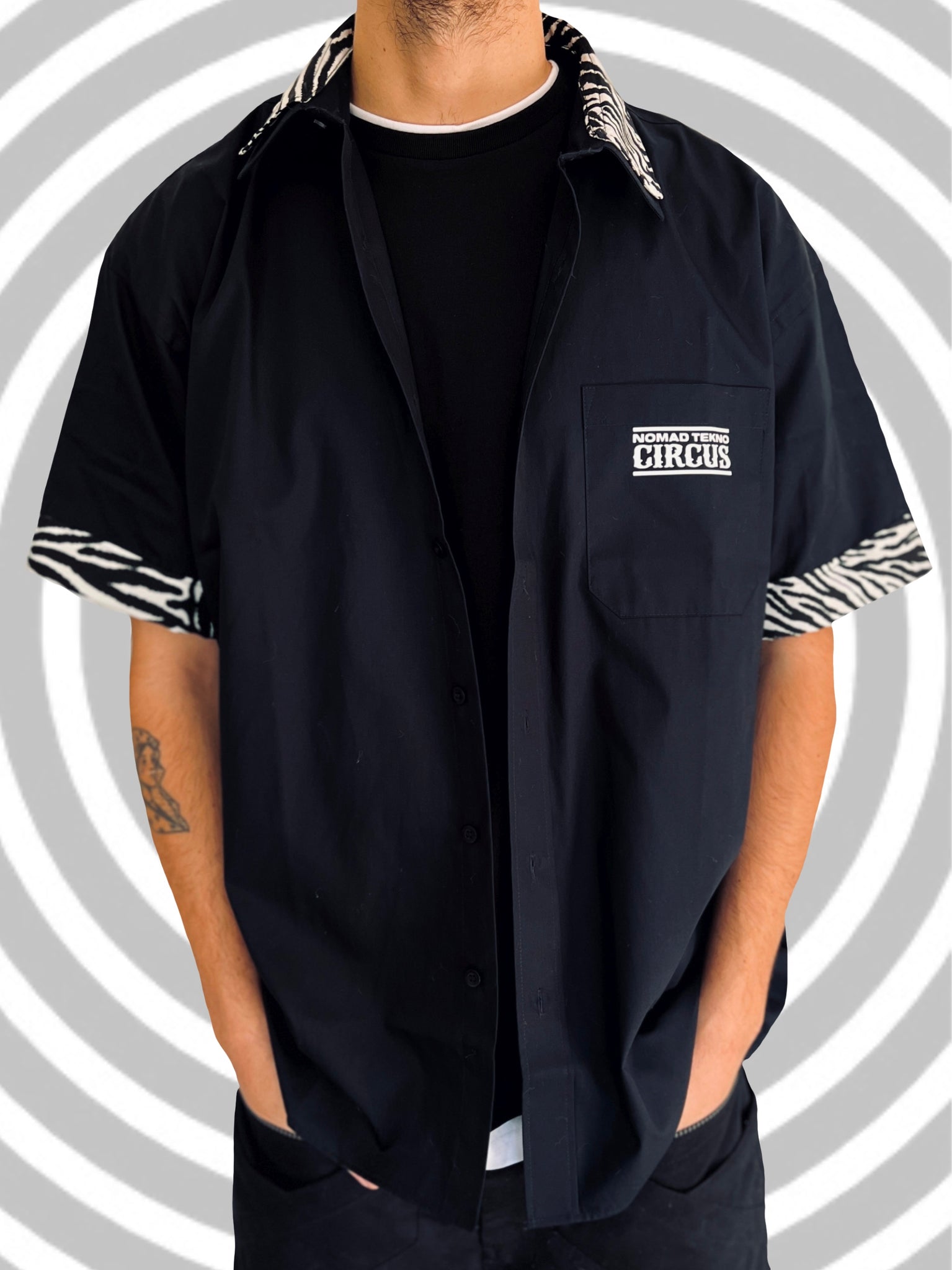 Chemise Freaky Zebra blanc